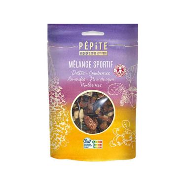 Sportsmix - Økologiske tørrede frugter - 220 g