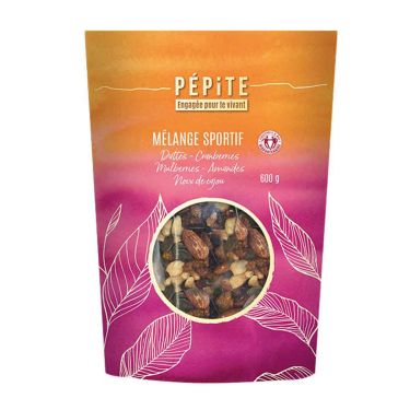 Mistura Desportiva - Frutos secos biológicos - 600 g