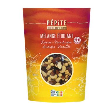 Mieszanka studencka - suszone owoce bio - 650 g