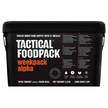 7-Tage-Pack im Eimer Alpha – Trekking nahrung – 8 Jahre