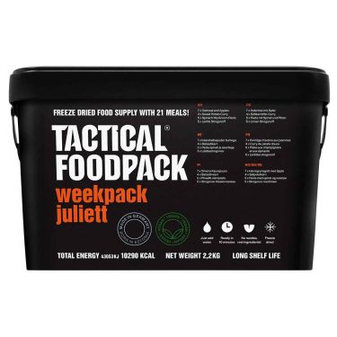 7-Tage-Pack im Eimer vegetarisch Juliett – Trekking nahrung – 8 Jahre