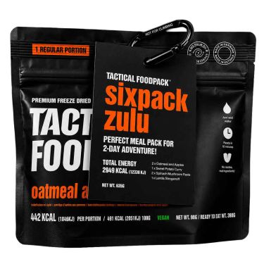 6er-Pack vegetarische trekking nahrung Tactical Foodpack – Zulu