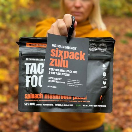 Kit da 6 cibo liofilizzato vegetariano Tactical Foodpack - Zulu