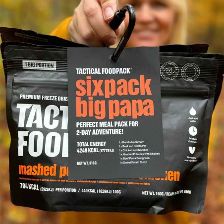 6er-Pack trekking nahrung Tactical Foodpack – Big Papa