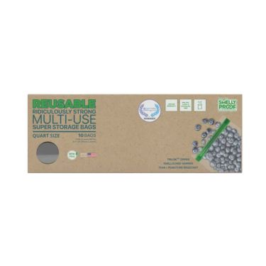 Lot de 10 sachets anti-odeur réutilisables Smelly Proof - 21,6 x 25,4 cm