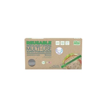 Lot de 10 sachets anti-odeur réutilisables Smelly Proof - 16,5 x 19 cm