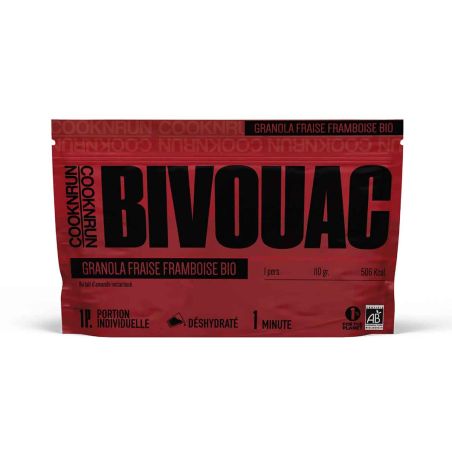 Granola de morango e framboesa biológico
