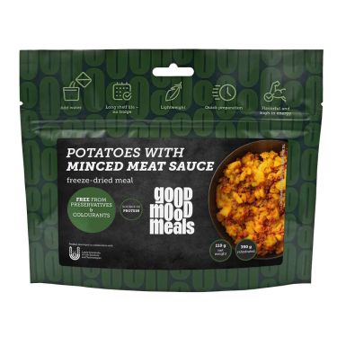 Kartoffeln in Sauce mit Hackfleisch