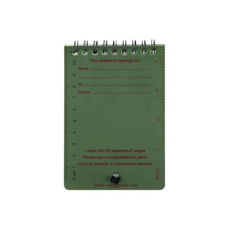 Wasserdichtes Taschennotizbuch BCB