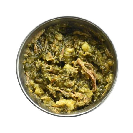 Rind mit Spinat und Kartoffeln