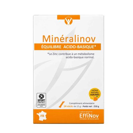 Minéralinov - Integratore alimentare Effinov x 14 stick - Equilibrio acido-base