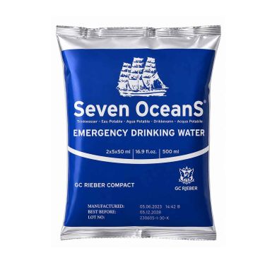 Drinking water sachets - 5-year shelf life - 500 ml