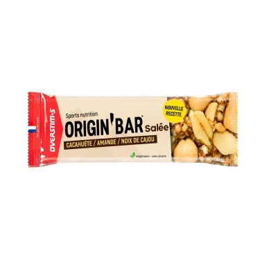 Origin'bar salgada Overstim.s - Amêndoa, castanha de caju, amendoins