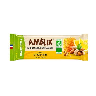 Barretta energetica bio Amélix Overstim.s - Pasta di mandorle, limone e miele
