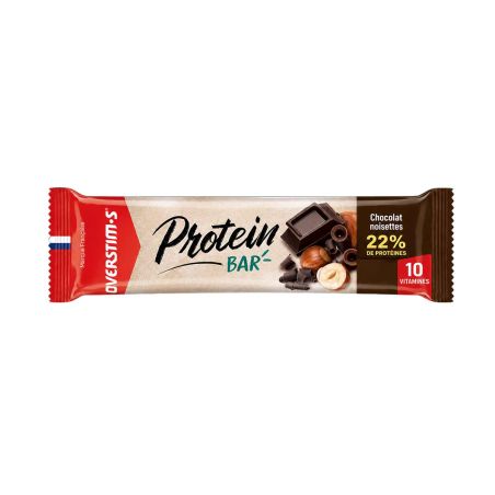 Barretta proteica Overstim.s - Cioccolato e nocciole