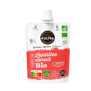 Purea energetica salata bio 4ultra - Lenticchie corallo