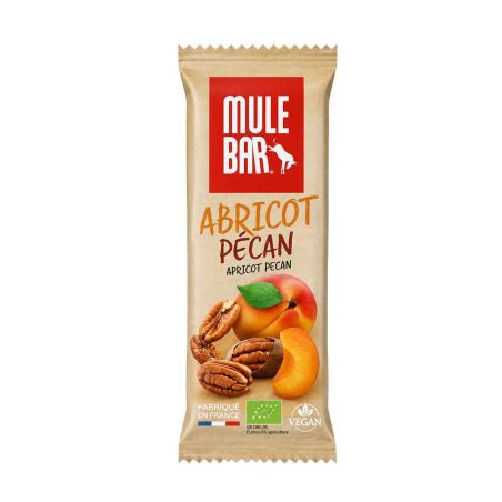 Barretta energetica biologica Mulebar - Albicocca, noci pecan