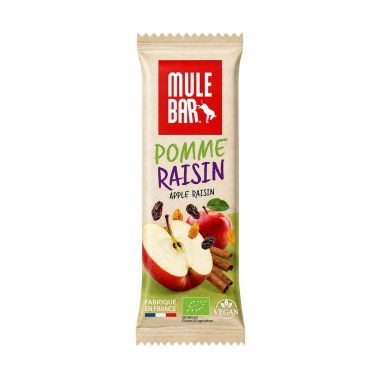 Barretta energetica biologica Mulebar - Mele, uvetta e cannella