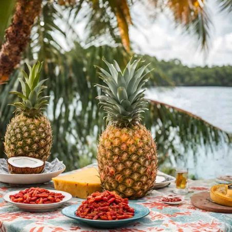 Barretta energetica biologica Mulebar - Ananas, cocco e bacche di goji