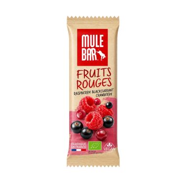 Energieriegel Mulebar – Himbeere, Schwarze Johannisbeere und Cranberry