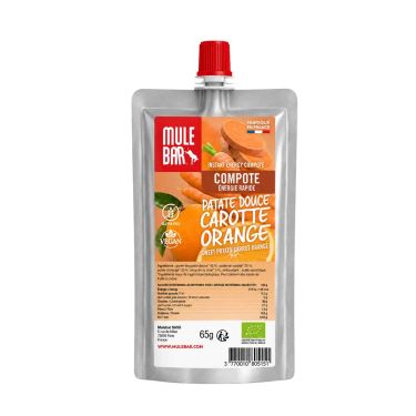 Mulebar Energie-Kompott – Süßkartoffel, Karotte, Orange