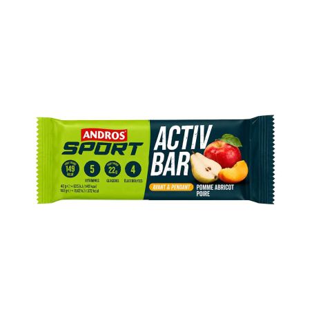 Energieriegel Andros Sport – Apfel, Birne, Aprikose