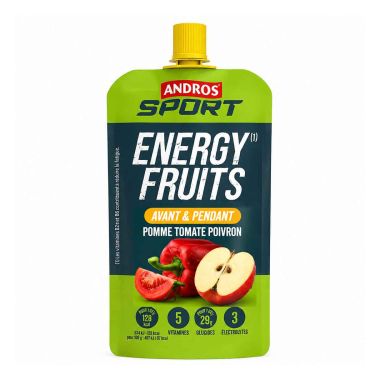 Salziges Energie-Kompott Andros Sport – Apfel, Tomate, Paprika