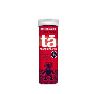 Tubo di pastiglie elettroliti caffeina TA Energy - Frutti rossi