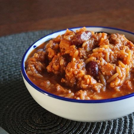 Chili con carne met rijst - 25 jaar
