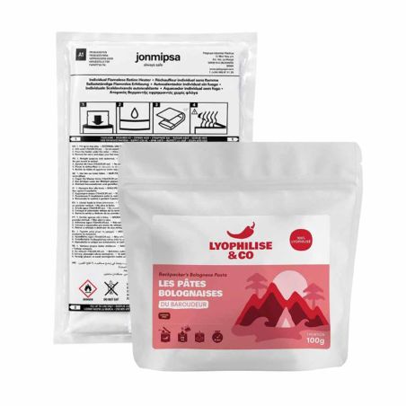 Retkeilijän bolognese-pasta – Itsestään lämpiävä
