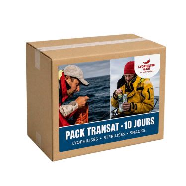 Pack Transat - 10 jours - Lyophilisés et stérilisés avec snacks