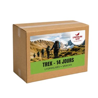 Pack Vegetarian Trek - 14 Days - Freeze-Dried Meals & Snacks