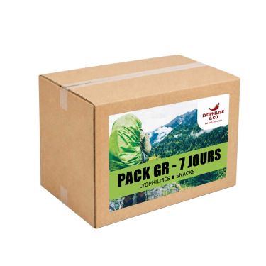 Kit senderismo vegetariano - 7 días - Liofilizados y snacks