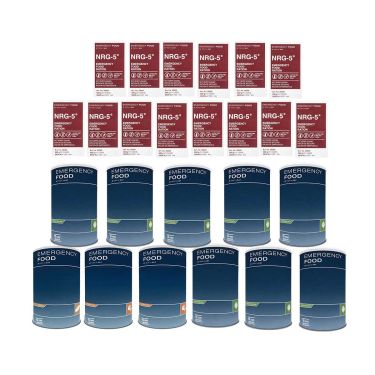 Pack Survie 1 mois végétarien - Repas, Rations compactes - Stockage 15 ans