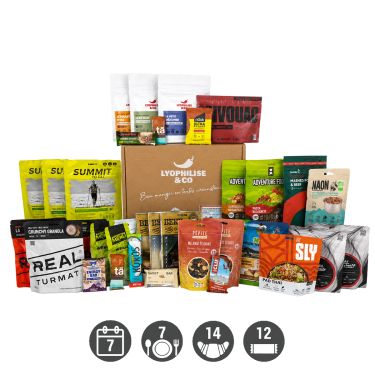 Pack Randonnée - 7 jours - Lyophilisés et Snacks