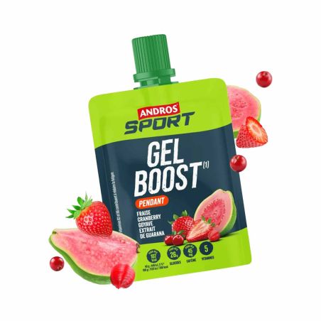 Gel energetico Andros Sport - Antiossidante - Fragola, mirtillo rosso, guava